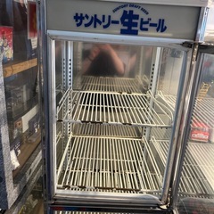 冷蔵ショーケース　アンティーク　サントリー昭和レトロ　ジャンクの画像