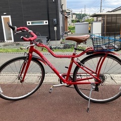 ⭐︎クロスバイク⭐︎ブルホーン⭐︎7段変則の画像