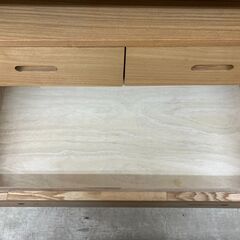 【値下げしました！！】大川家具 ４段ローチェスト No.2139● ※現金、クレジット、スマホ決済対応の画像