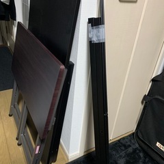 デスク2個・無料パソコンデスク・折りたたみデスク