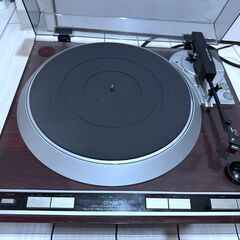 DENON レコードプレーヤー DP-37F アンティーク 回転動作確認 の画像