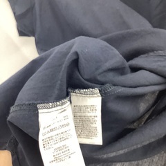 無印　半袖ブラウス　ネイビーの画像