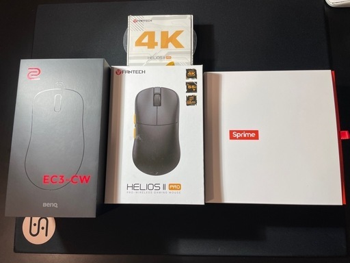 【ゲーミングマウス3点セット!】HELIOS II PRO &  EC3-CW &　PM1