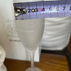 レクサス シャンパングラスペアセット10th Anniversaryの画像