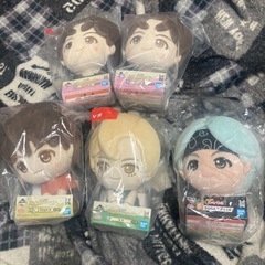 1番くじBTS ぬいぐるみ5点セット