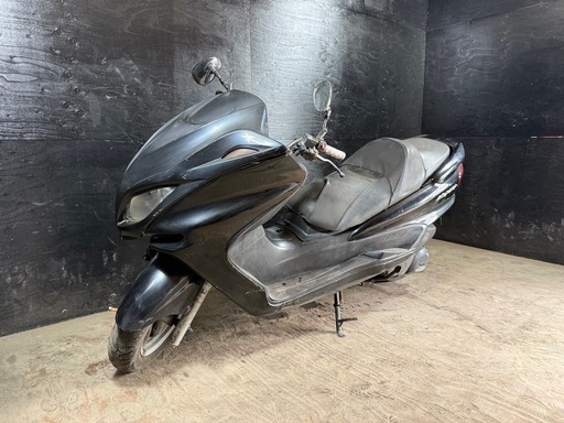 ★支払総額5.2万円★定休日なし！いつでも現車確認可能です！ ヤマハ マジェスティ250 黒 SG03J 社外マフラー！ 4スト！ フロントマスク！ 激安250cc！