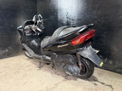 ★支払総額5.2万円★定休日なし！いつでも現車確認可能です！ ヤマハ マジェスティ250 黒 SG03J 社外マフラー！ 4スト！ フロントマスク！ 激安250cc！