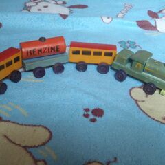 ❤️年代物❤️木製トレイン❤️昭和レトロ❤️電車・おもちゃ❤️４...