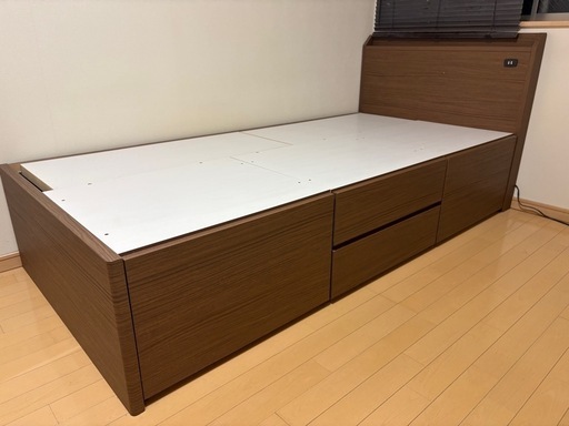 ニトリ収納付きシングルベッドフレーム (ぎっしー) 永福町の