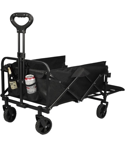 新品　キャリーワゴン アウトドアワゴン 折りたたみ【強化版 テール延長収納】大容量135L キャリーカート  6500