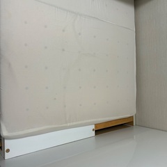冷蔵庫、電子レンジ、ベット、マットレスの画像