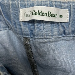 フリルデニムパンツ キッズ服 100㎝の画像