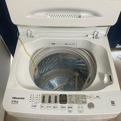 値下げ‼️美品　洗濯機 Hisense 5.5kg  2023年製