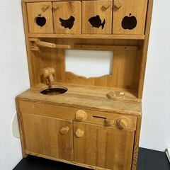 子供遊びキッチン　木製