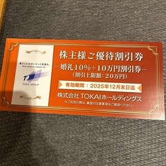 TOKAIホールディングス 株主優待割引券セットの画像