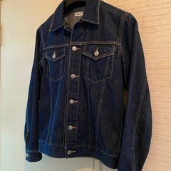 良好BROWNYデニムジーンズジャケットGジャンカバーオール濃紺インディゴワークウェアダンガリーシャツの画像