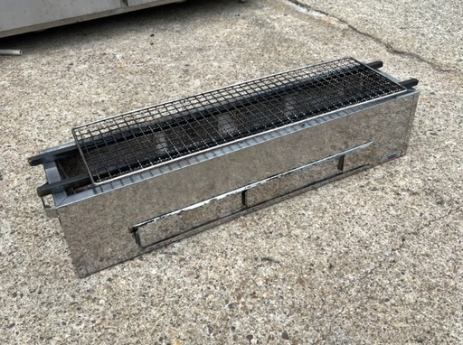 ASK 秋元ステンレス工業 炭火 焼き物器 焼き台 炭火焼き 焼き鳥 うなぎ 魚 下火 横75cm 03