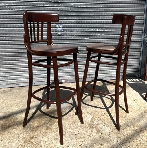 IDEE イデー カウンターチェア ハイチェア イス 木製 曲木 6脚セット