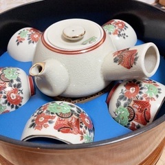 昭和レトロ 急須と湯呑みセット