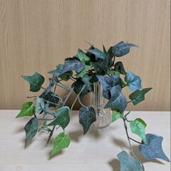 人工観葉植物（ガラス花瓶付）あげます。