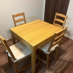 IKEA/イケアJOKKMOKK ダイニングテーブル椅子4脚セット (びー