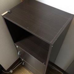 【3段収納ボックス】鍵付き／高さ103cm／扉なしあり／現状渡し・引っ越し処分  の画像