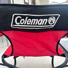 お話し中　コールマン椅子　2つの画像
