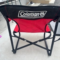お話し中　コールマン椅子　2つの画像