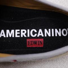 【受付中】スニーカー EDWIN AMERICANINO AE827 MT-345/346 27.0cm グレー/カーキ 試し履きのみの画像