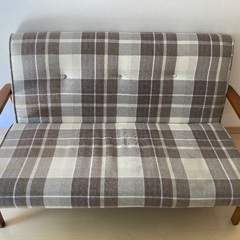 2人掛けソファ　譲ります　無料　B-Company 5/24まで東北沢に取りに来ていただける方の画像