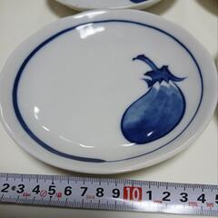 ナスの和皿　５枚セットの画像