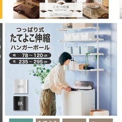 家具RUSH　突っ張りラック　（洗濯用）
