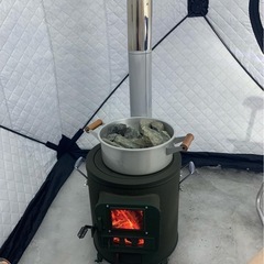 アウトドア　キャンプ　テントサウナ　
　の画像