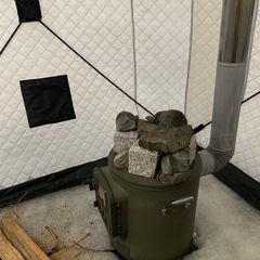アウトドア　キャンプ　テントサウナ　
　の画像