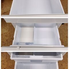 MITSUBISHI 三菱 3ドア冷凍冷蔵庫 330L 2023年製 MR-C33J-W形の画像