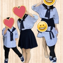 ストライプシャツ　レディースの画像