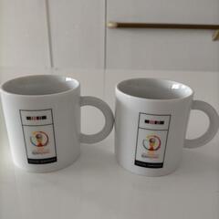 2002年日韓W杯　マグカップ2個セット