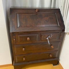 アンティーク　木製キャビネット デスク