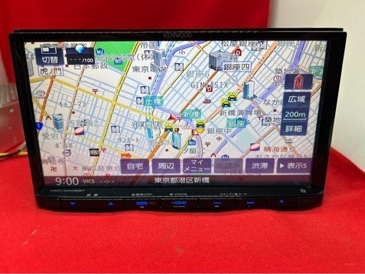 美品☆KENWOOD 2025年春地図MDV-D405BT 新品バックカメラ付