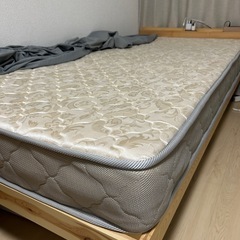すのこベッドフレーム　シングル(マットレス付き可)の画像