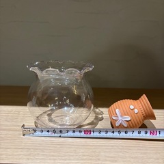 小型水槽 金魚鉢 ガラス製の画像