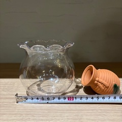 小型水槽 金魚鉢 ガラス製の画像