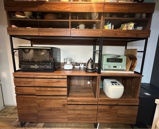 Cloudear 木製スライド式収納 120cm moca company CLOUDEAR キッチン