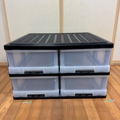 2段 引き出し 衣装ケース