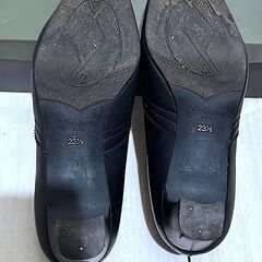 銀座Yoshinoya23.5センチ靴  銀座ヨシノヤyoshinoya23.5cm レディース パンプス黒の画像