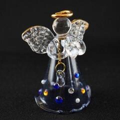 〖新品〗ガラス細工 ビジューエンゼルベル インテリア 工芸品 天使の画像