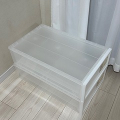 MUJI 収納ケース2個の画像