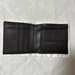 GUCCI 二つ折り財布 GGキャンバス ベージュ ブラウン（美品）の画像