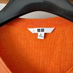 ユニクロ　ワッフルヘンリーネックTシャツの画像