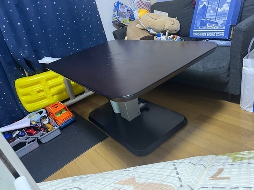 ニトリ 昇降式ダイニングテーブル(コラボ120DT DBR) - 通販